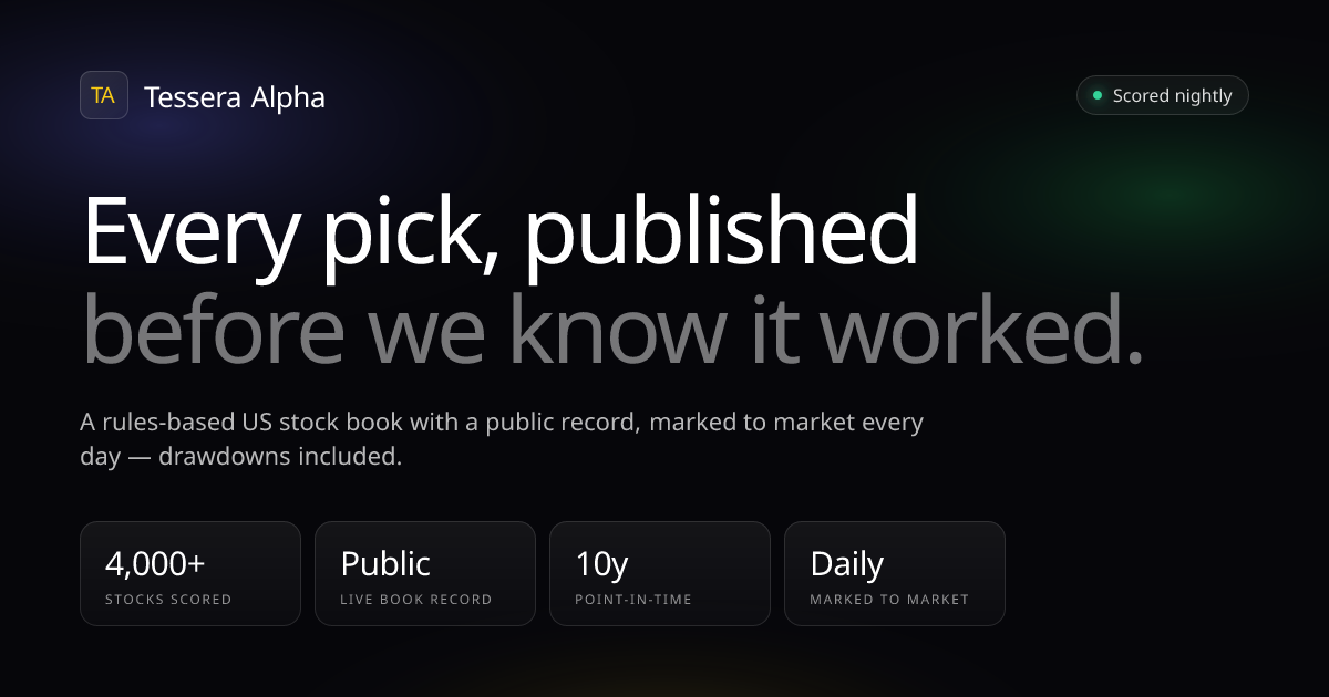 Tessera Alpha screenshot 1
